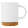 Taza de cerámica de 425 ml con base de corcho "Neiva" Estándar | Blanco | sin montaje de publicidad | no disponible | no disponible