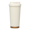 Vaso térmico Hampton de 480 ml, de acero inoxidable reciclado RCS, con doble pared y aislamiento al vacío Crema
