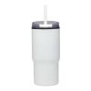 Vaso térmico de doble pared reciclado RCS de 540 ml de Westin con pajita blanco