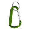 Llavero con mosquetón de aluminio reciclado "Timor" Verde