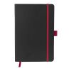 Libreta A5 "Color Edge" Estándar | Negro intenso-Rojo | sin montaje de publicidad | no disponible | no disponible