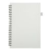 Cuaderno Liss A5 de tapa dura de plástico reciclado con espiral blanco
