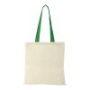 Tote de algodón "Nevada" Estándar | Natural-Verde brillante | sin montaje de publicidad | no disponible | no disponible | no disponible