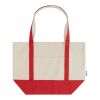 Bolsa Tote de algodón reciclado GRS de 320 g/m² "Sam" Estándar | Rojo-Natural | sin montaje de publicidad | no disponible | no disponible | no disponible