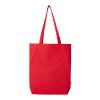 Bolsa Tote de 11 l con fondo ancho algodón orgánico OCS de 180&nbsp;g/m² "Odisha" Rojo