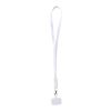 Lanyard de plástico reciclado para smartphone con sincronización de datos integrada y cable 5 en 1 de carga rápida de 65 W "Franz" Estándar | Blanco | sin montaje de publicidad | no disponible | no disponible | no disponible