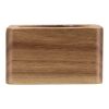 Portapañuelos de madera de acacia de Napora Madera