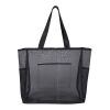 Bolsa Tote reciclada con certificado GRS de 23L "Mesh" Negro intenso