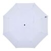 Paraguas Agnes de 53 cm, plegable y con apertura automática, fabricado en RPET blanco