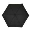 Paraguas plegable y compacto Jill de 19 pulgadas, con 5 secciones y fabricado en RPET Negro