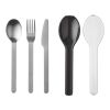 Set de cubiertos "Mepal Ellipse" Negro intenso