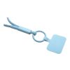 Lanyard con soporte para teléfono con tubo de plástico reciclado "Tubyard" Azul hielo | sin montaje de publicidad | no disponible | no disponible
