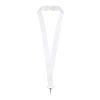 Lanyard de PET reciclado "Addie" blanco-blanco | 15mm | Sublimación | all over, back | 15 mm x 900 mm