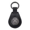 Etiqueta inteligente redonda con llavero "SCX.design A12" Negro intenso
