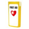 MiniKit Primeros Auxilios Amarillo transparente | Etiqueta Digital 1 color | frontal | 39 mm x 82 mm