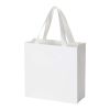 Bolsa de papel Smartfold de 230 g/m² con asas de cinta y laminado brillante - 24 x 10 x 24 cm blanco