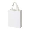 Bolsa de papel Smartfold de 230 g/m² con asas de cinta y laminado brillante - 24 x 10 x 32 cm blanco