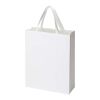 Bolsa de papel Smartfold de 230 g/m² con asas de cinta y laminado brillante - 31 x 12 x 39 cm blanco