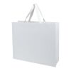 Bolsa de papel Smartfold de 230 g/m² con asas de cinta y laminado mate - 42 x 12 x 35 cm blanco