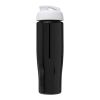 Bidón deportivo con Tapa Flip de 700 ml H2O Tempo® Negro intenso-Blanco | sin montaje de publicidad | no disponible | no disponible