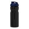 Bidón deportivo con Tapa Flip de 650 ml H2O Base® Negro intenso-Azul | sin montaje de publicidad | no disponible | no disponible