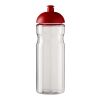 Bidón deportivo con tapa Dome de 650&nbsp;ml "H2O Eco" Blanco-Rojo | sin montaje de publicidad | no disponible | no disponible