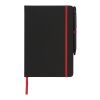Libreta A5 perfilada en color y con bolígrafo stylus "Noir Edge Medium" Estándar | Negro intenso-Rojo | sin montaje de publicidad | no disponible | no disponible