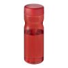 Bidón deportivo con tapa de rosca de 650&nbsp;ml "H2O Eco Base" Rojo-Rojo | sin montaje de publicidad | no disponible | no disponible
