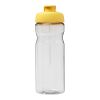 Bidón deportivo de 650&nbsp;ml con tapa Flip "H2O Active® Base Tritan™" Transparente claro-Amarillo | sin montaje de publicidad | no disponible | no disponible