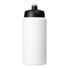 Bidón deportivo reciclado de 500 ml "Baseline" Blanco-Negro intenso | sin montaje de publicidad | no disponible | no disponible