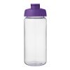 Bidón deportivo con tapa Flip de 600 ml "H2O Active® Octave Tritan™" Transparente-Morado | sin montaje de publicidad | no disponible | no disponible