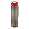 Bidón deportivo de 700 ml con tapa con boquilla "H2O Active® Eco Tempo" Rojo-Carbón | sin montaje de publicidad | no disponible | no disponible
