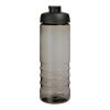 Bidón deportivo con tapa Flip de 750 ml "H2O Active® Eco Treble" Carbón-Negro intenso | sin montaje de publicidad | no disponible | no disponible