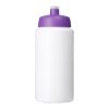 Bidón deportivo con tapa de 500 ml con asa "Baseline® Plus" Transparente-Morado | sin montaje de publicidad | no disponible | no disponible