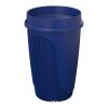 Vaso de 350&nbsp;ml con tapa de 360° "Alto POP" Azul