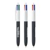 BIC® 4 Colours Wood Style Blanco-Negro