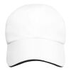 Gorra sandwich reciclada de 6 paneles Cool Fit GRS "Morion" Estándar | Blanco | no disponible | sin montaje de publicidad | no disponible | no disponible | no disponible