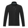 Chaqueta polar con cremallera entera reciclada GRS para hombre "Amber" Negro | XL