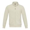 Sudadera con cremallera completa de material reciclado unisex "Galena" Oatmeal | XXS