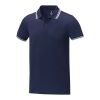 Polo de manga corta con ribete para hombre "Amarago" Estándar | Azul profundo | XL | sin montaje de publicidad | no disponible | no disponible | no disponible