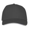 Gorra Ceto de 5 paneles con ribete Gris tormenta