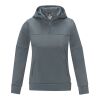 Sudadera anorak con capucha con media cremallera para mujer "Sayan" Estándar | Gris acero | M | sin montaje de publicidad | no disponible | no disponible | no disponible