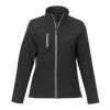 Chaqueta softshell reciclada GRS para mujer de Orion Negro intenso | XS