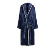 Bata VINGA Louis felpa GRS RPET, S/M azul marino | sin montaje de publicidad | no disponible | no disponible | no disponible