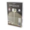 Xoopar Mojiu Lámpara de mesa inteligente con control por voz gris claro | Grabado | borde tapa superior | Ø 55 mm