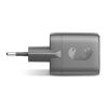 Fresh 'n Rebel Cargador rápido 30W GaN USB-C y USB-A gris oscuro | sin montaje de publicidad