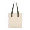 Bolsa carrier Canvas InSideOut Reuuz 33 x 42 x 10 cm Ecru-Verde oliva | sin montaje de publicidad | no disponible | no disponible