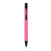 Alicante soft touch R-AL tinta negra Rosa-Negro | Grabado | 90 grados del clip | 87 mm x 8 mm | no disponible