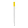 Bolígrafo Nash opaco Blanco-Amarillo | Tampografía 1 color | on the clip | 30 mm x 5 mm | no disponible