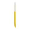 Bolígrafo S45 Bio opaco Amarillo-Blanco | Tampografía 1 color | on the clip | 25 mm x 6 mm | no disponible